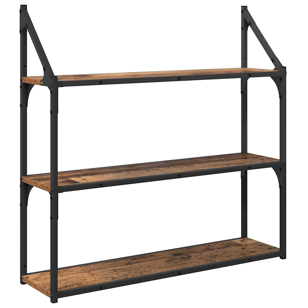 Polica na zidu Staro drvo 80 x 21 x 78,5 cm Konstruirano drvo