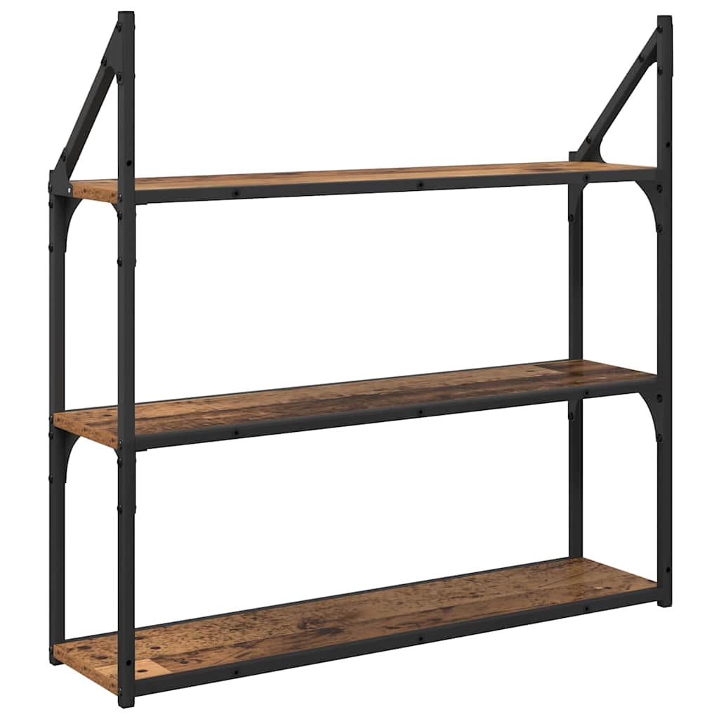 Polica na zidu Staro drvo 80 x 21 x 78,5 cm Konstruirano drvo