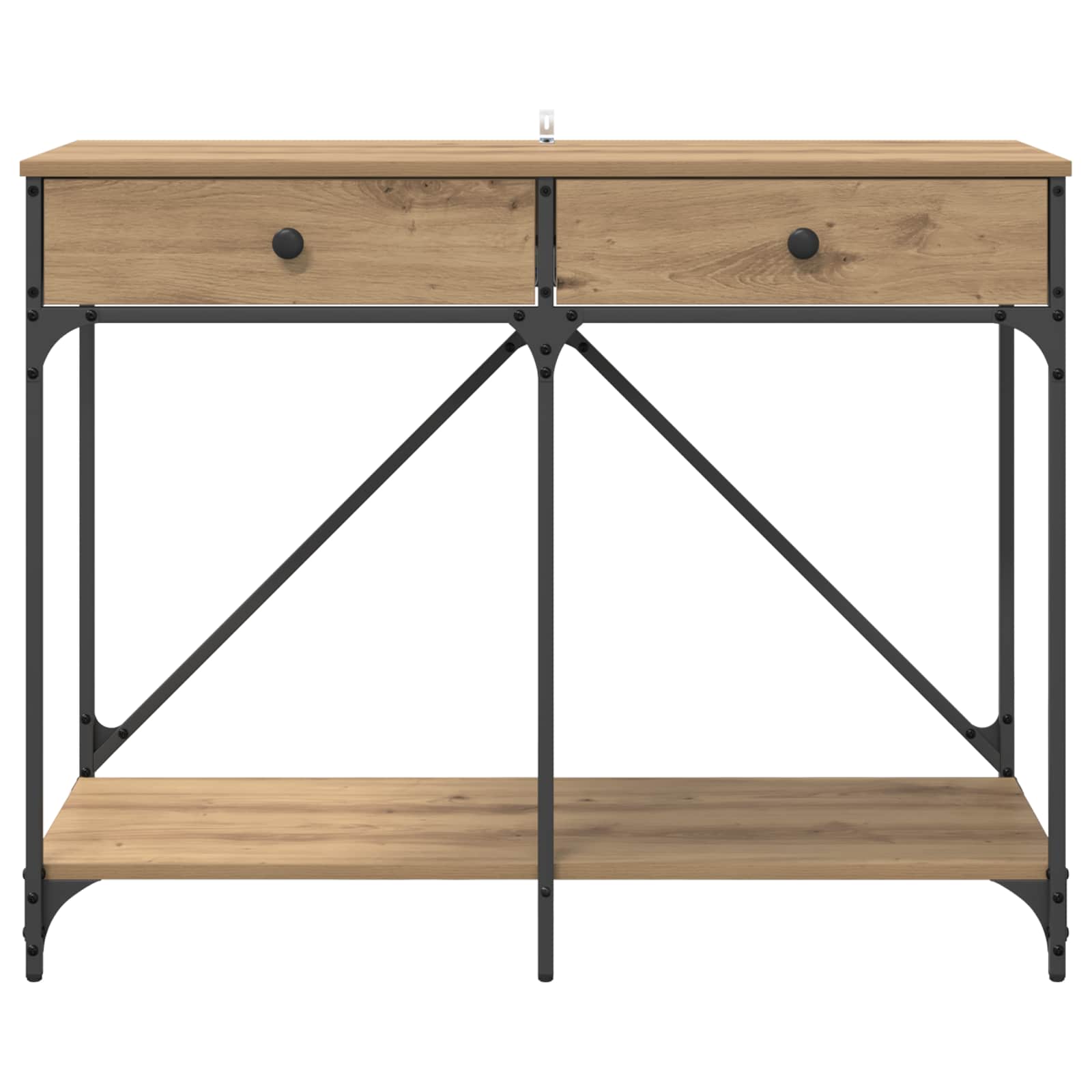 Konzolna stolica s ladicama Umjetnički hrast 100 x 39 x 78,5 cm