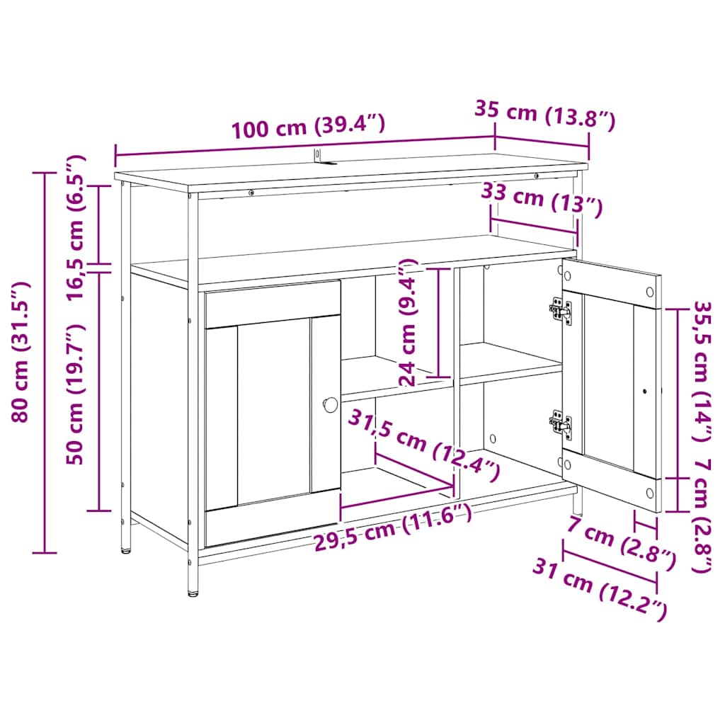 Kreveta Staro drvo 100 x 35 x 80 cm Konstruirano drvo