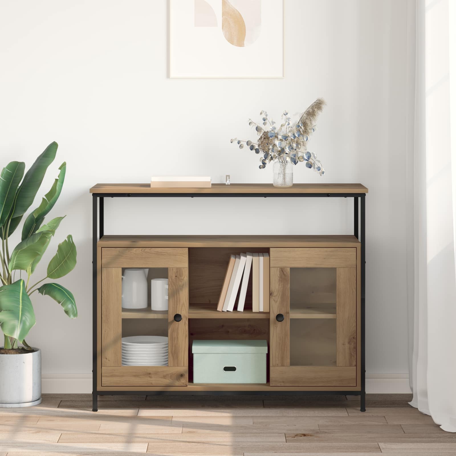 Kreveta Umjetnički hrast 100 x 35 x 80 cm Konstruirano drvo