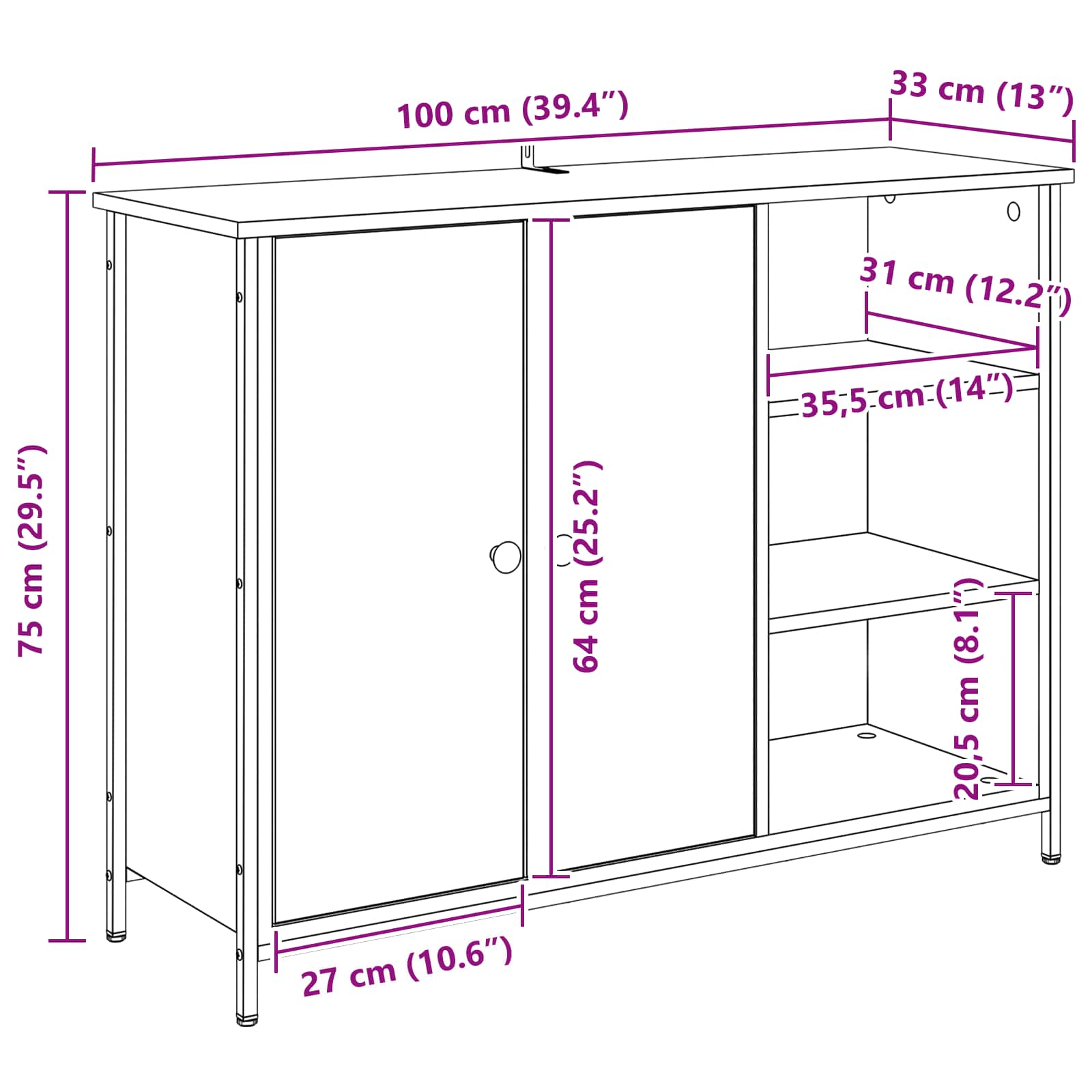 Kreveta Staro drvo 100 x 33 x 75 cm Konstruirano drvo