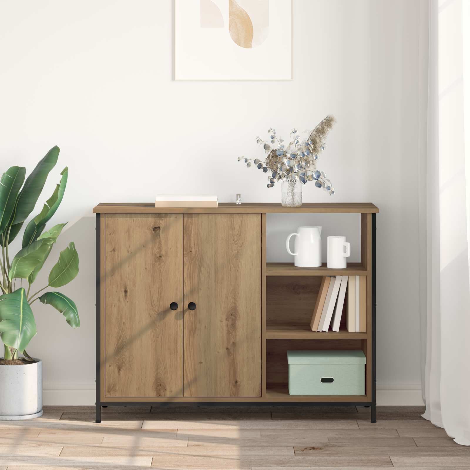 Kreveta Umjetnički hrast 100 x 33 x 75 cm Konstruirano drvo