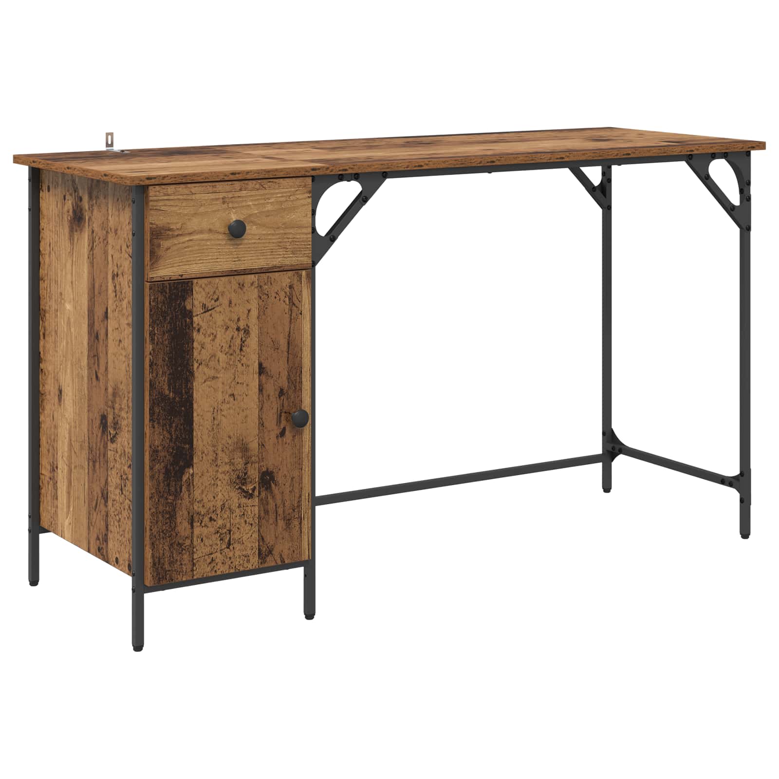 Računalni stol Staro drvo 131 x 48 x 75 cm Konstruirano drvo