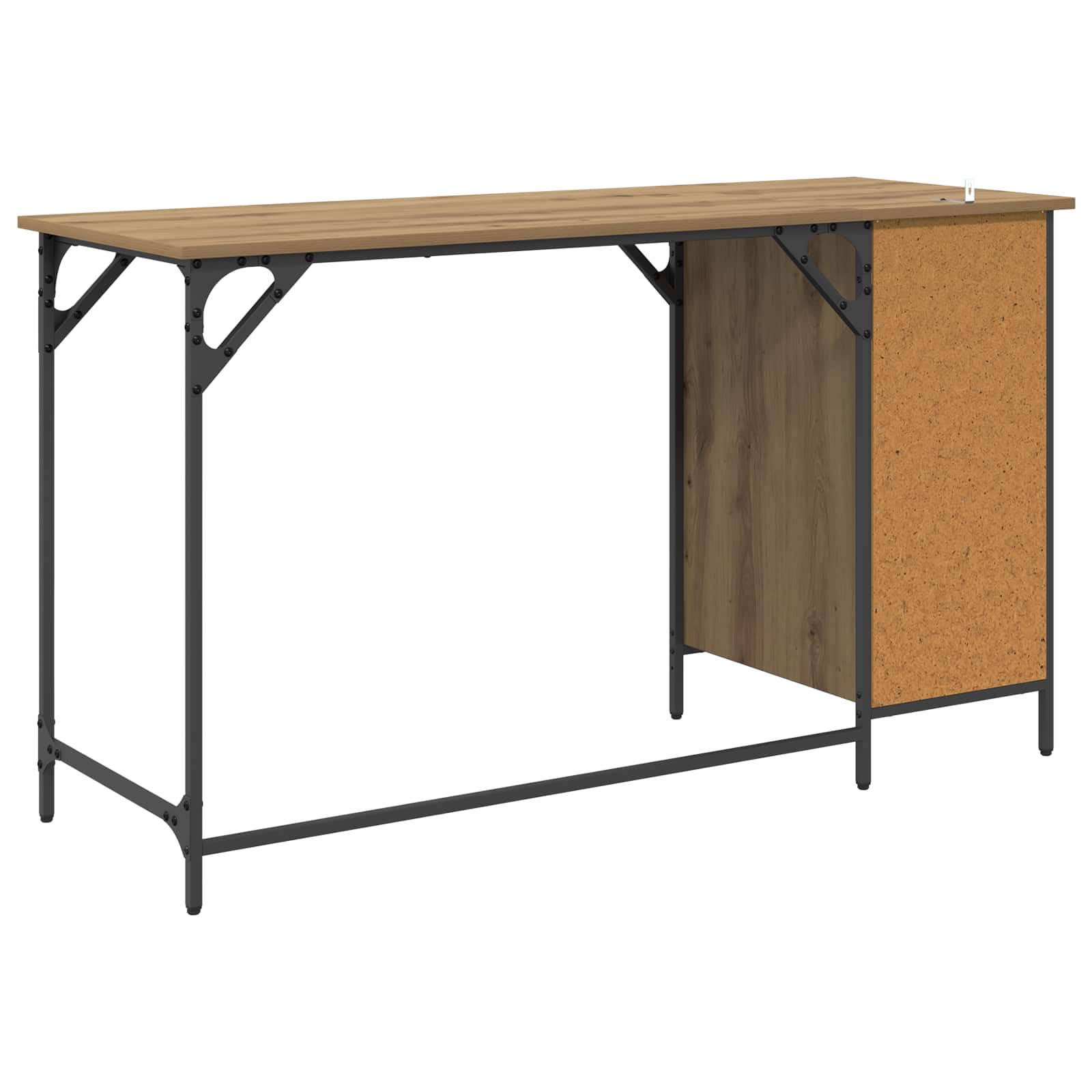 Računalni stol s ladicama Umjetnički hrast 131 x 48 x 75 cm
