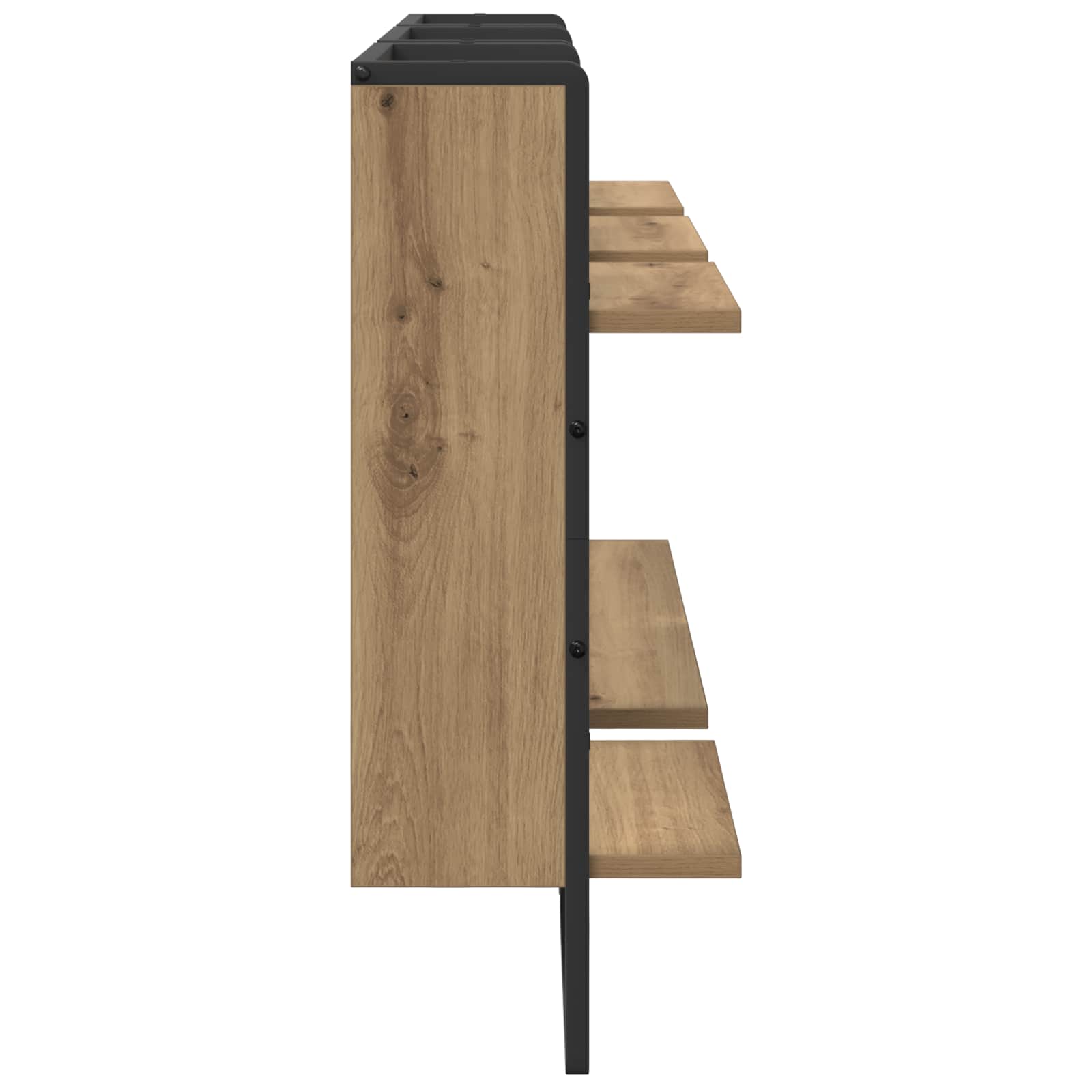 Set zidnih polica Zidne 4 pcs Umjetnički hrast 65 x 25 x 30 cm
