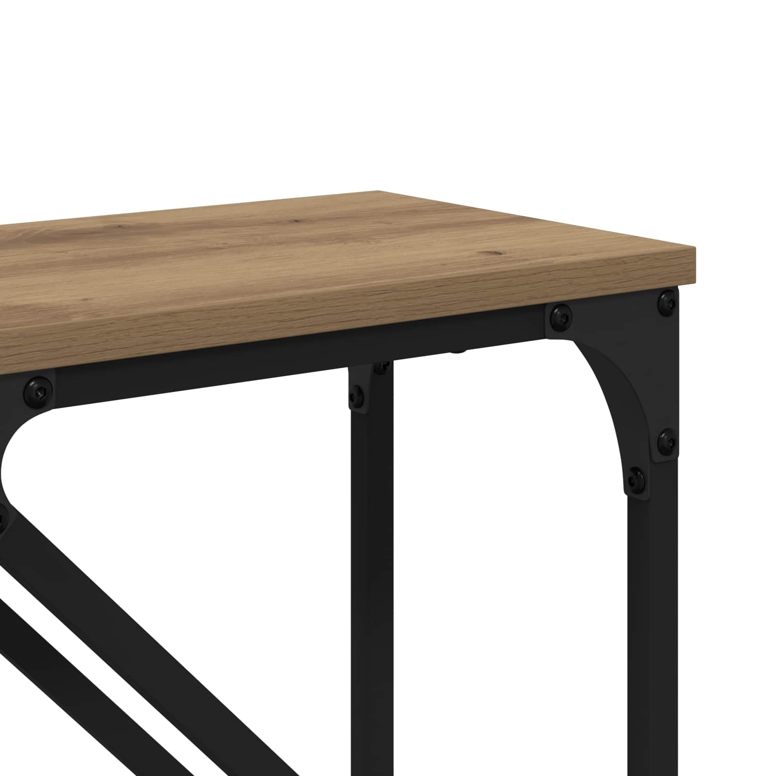 Konzolna stolica 2 pcs Umjetnički hrast 100 x 28 x 75 cm
