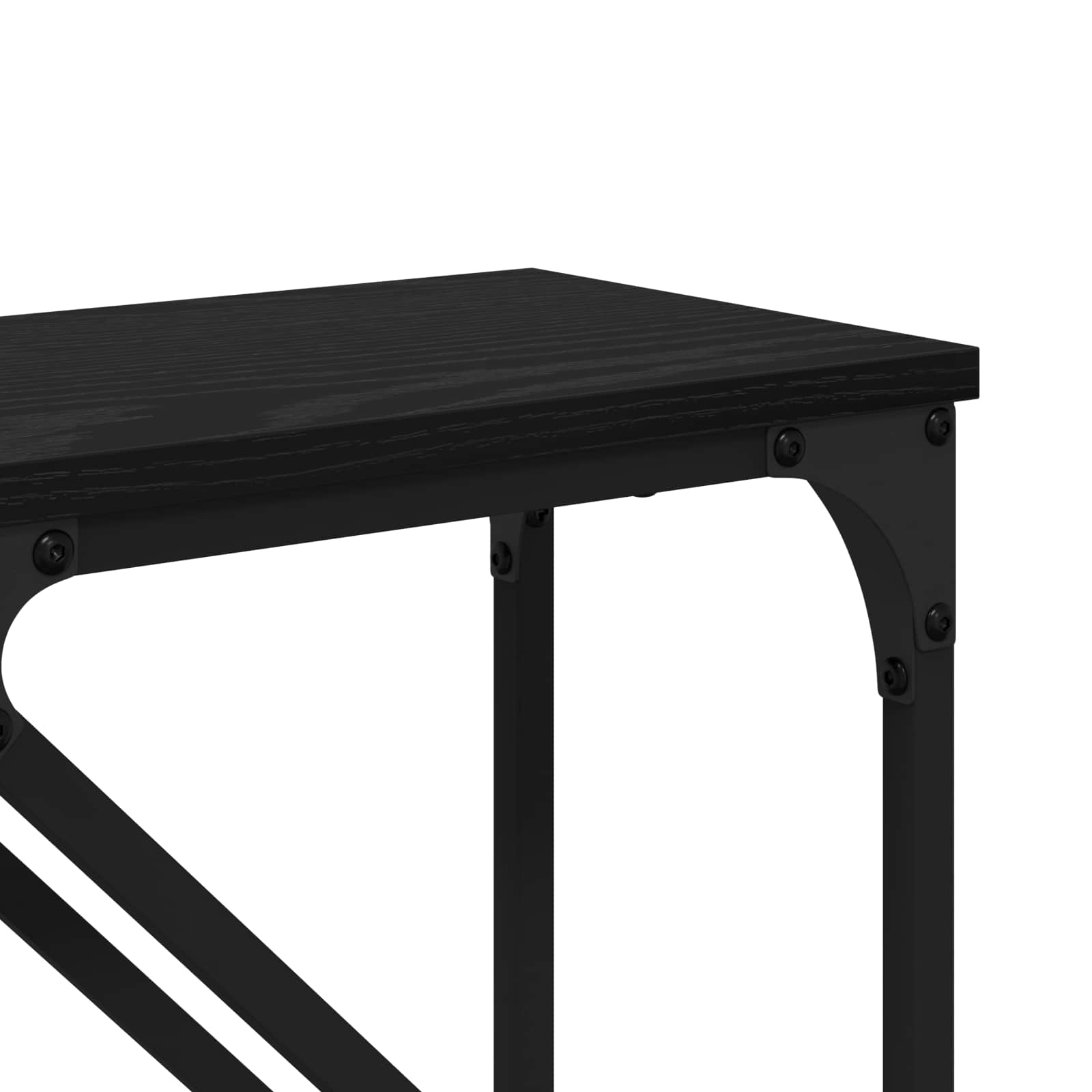 Konzolna stolica 2 pcs Crni hrast 100 x 28 x 75 cm