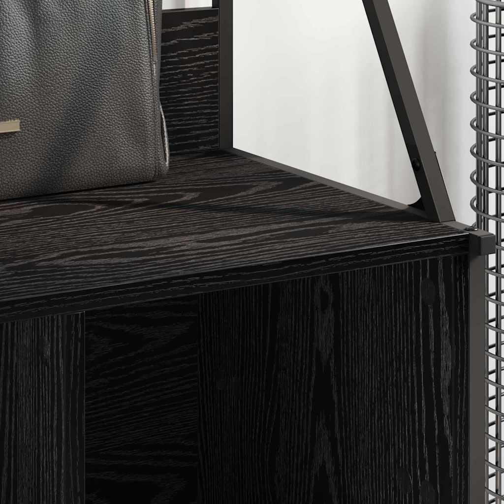 Stalak za odjeću Crni hrast 100 x 41 x 184 cm Konstruirano drvo
