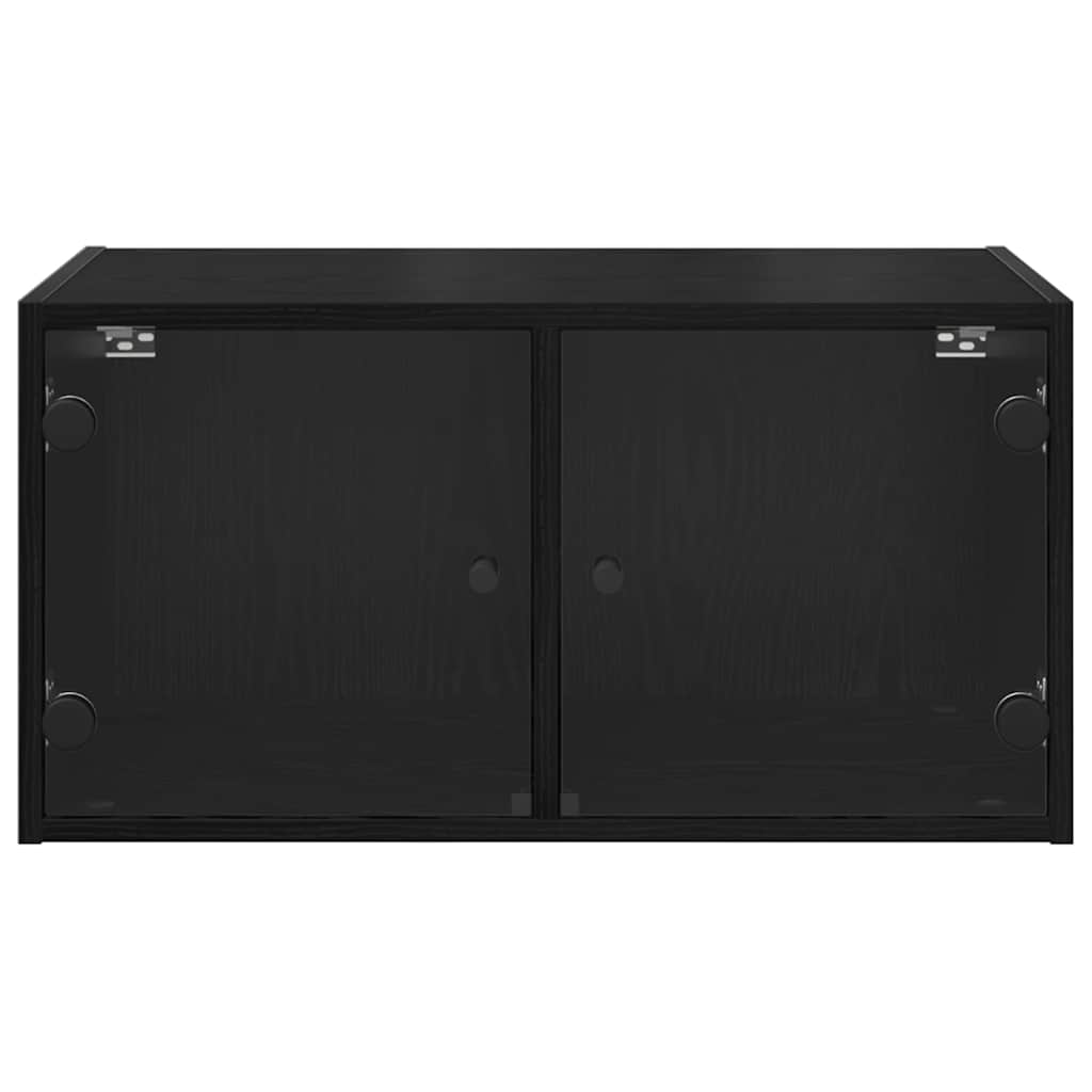 Zidni ormari 2 pcs Crni hrast 68 x 37 x 35 cm Konstruirano drvo