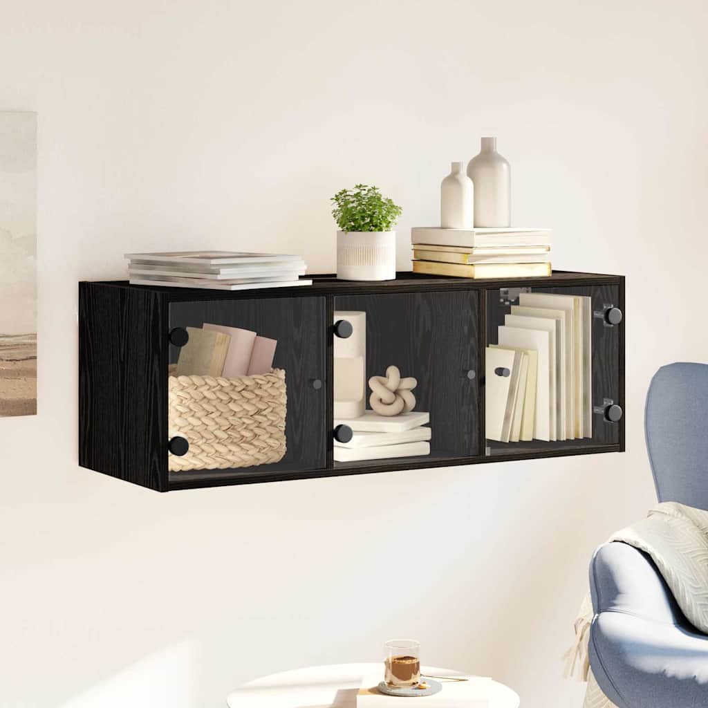 Ormar za Zid Crni hrast 102 x 37 x 35 cm Konstruirano drvo