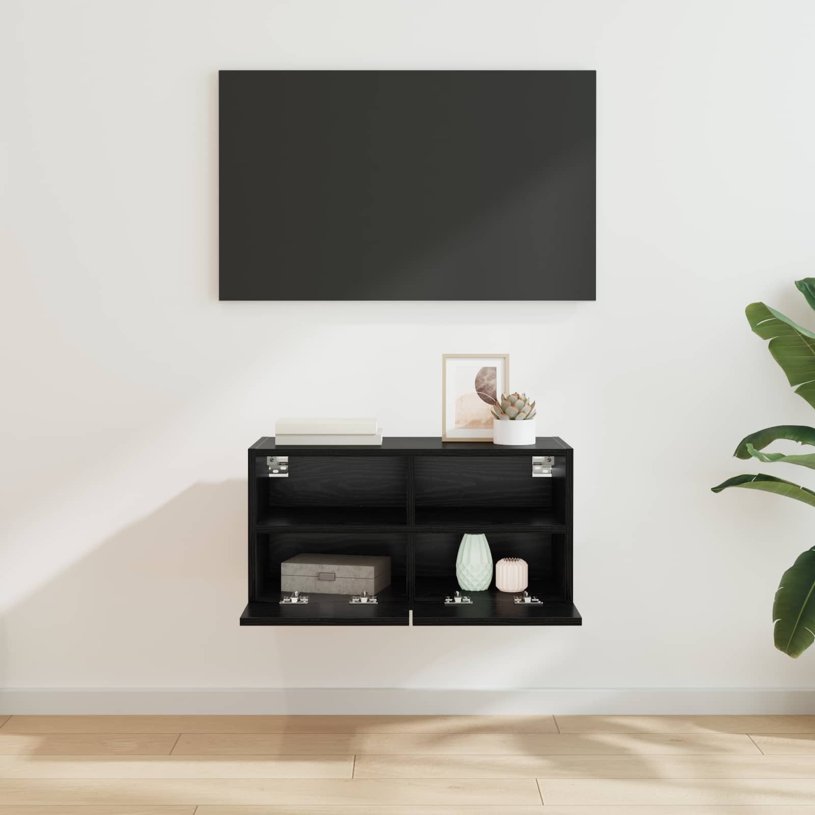 TV zidni ormar Crni hrast 60 x 30 x 30 cm Konstruirano drvo