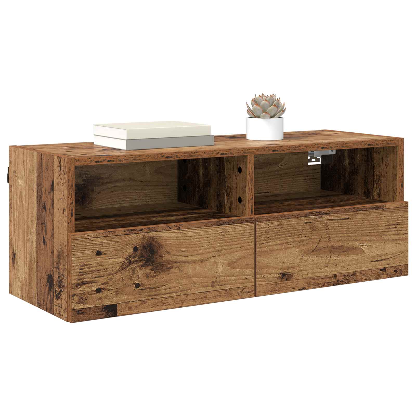 TV zidni ormar Staro drvo 80 x 30 x 30 cm Konstruirano drvo