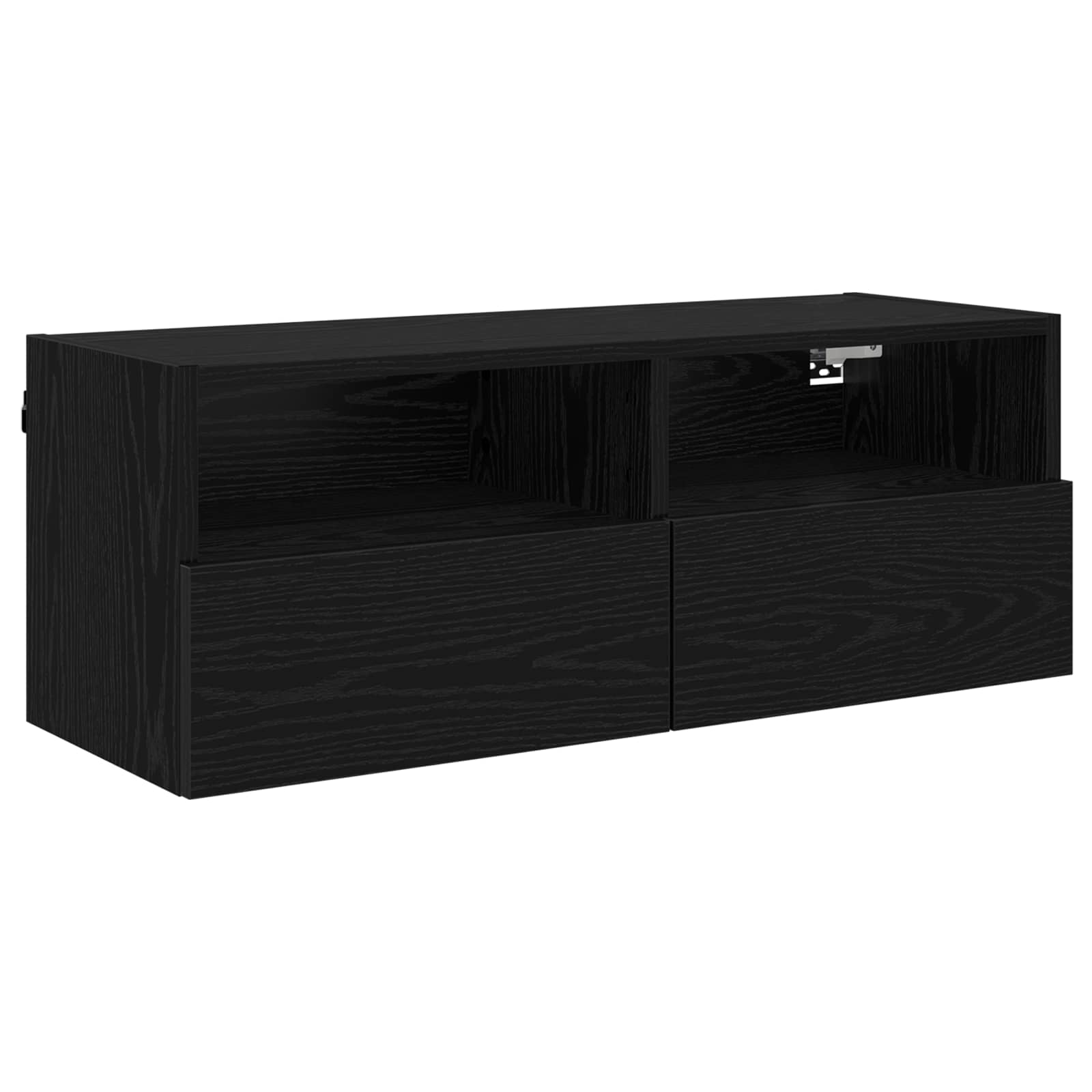 TV zidni ormar Crni hrast 80 x 30 x 30 cm Konstruirano drvo