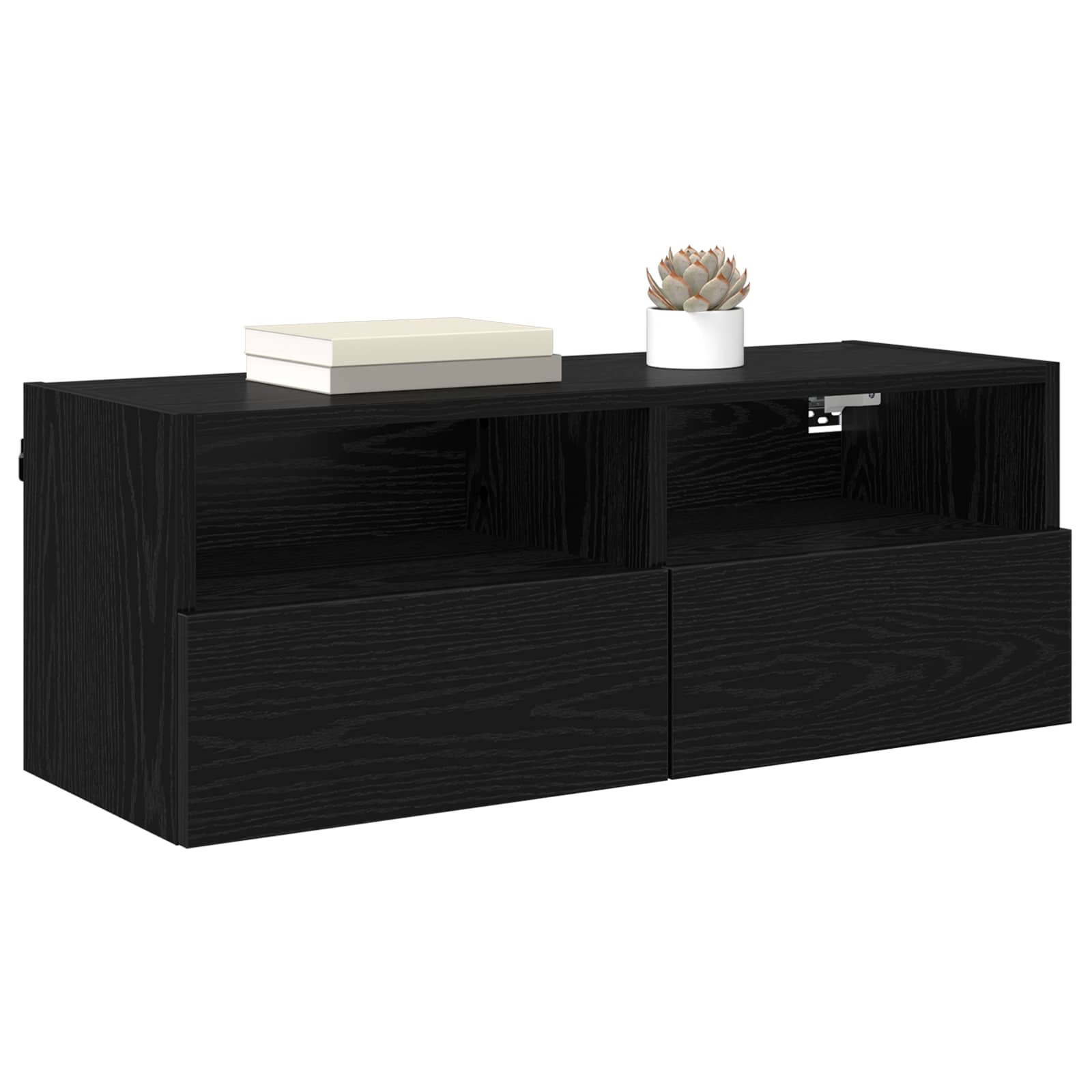 TV zidni ormar Crni hrast 80 x 30 x 30 cm Konstruirano drvo