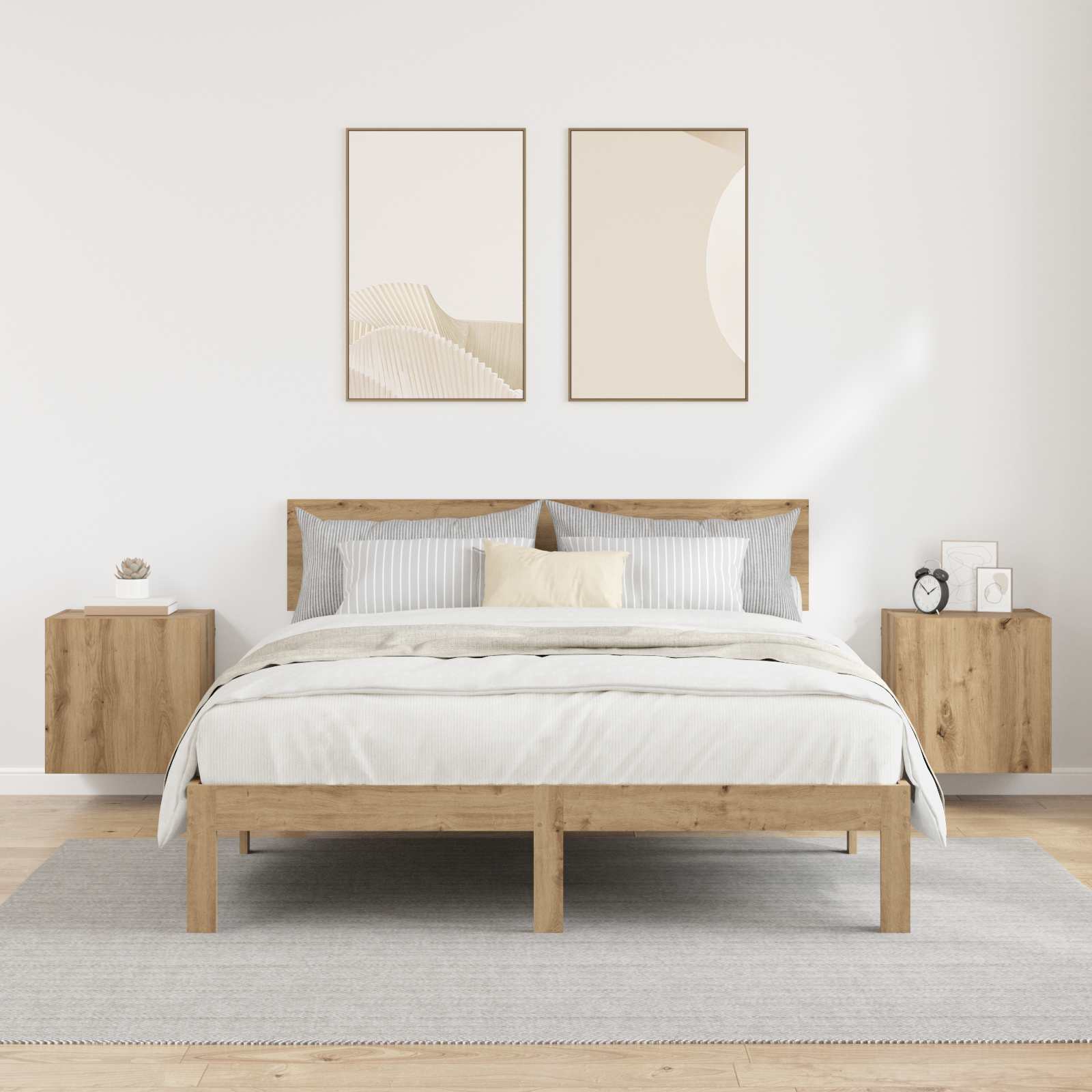 TV zidni ormari Zidne 2 pcs Umjetnički hrast 40,5x30x40cm