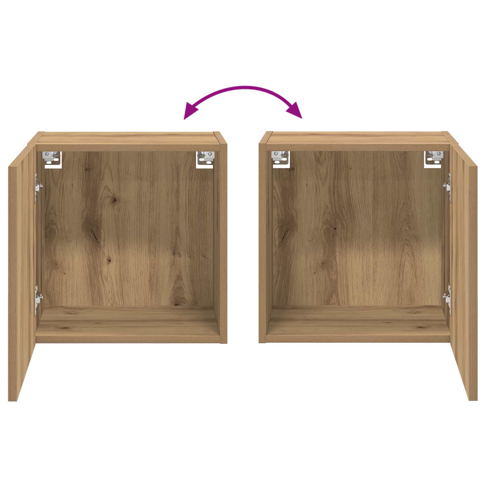 TV zidni ormari Zidne 2 pcs Umjetnički hrast 40,5x30x40cm