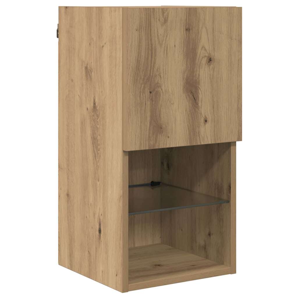 TV ormar za montažu na zid Umjetnički hrast 30,5 x 30 x 60 cm