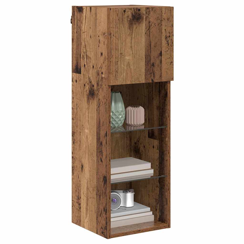 Zidni TV ormari Zidne 2 pcs Staro drvo 30,5 x 30 x 90 cm