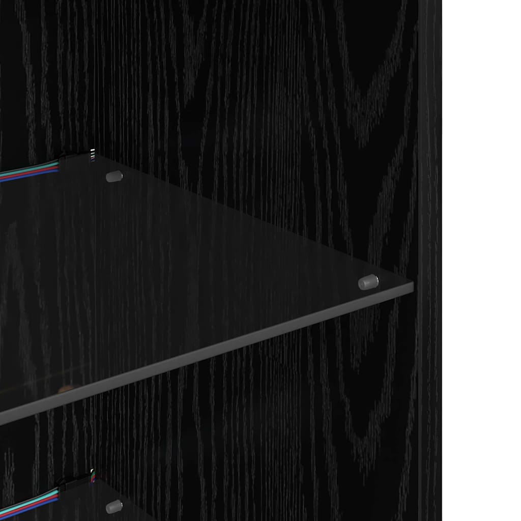 Zidni TV ormari Zidne 2 pcs Crni hrast 30,5 x 30 x 90 cm
