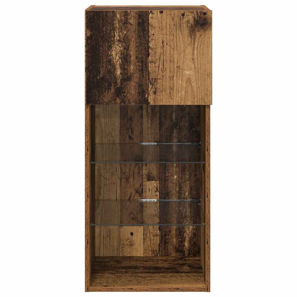 Zidni TV ormari Zidne 2 pcs Staro drvo 40,5 x 30 x 90 cm