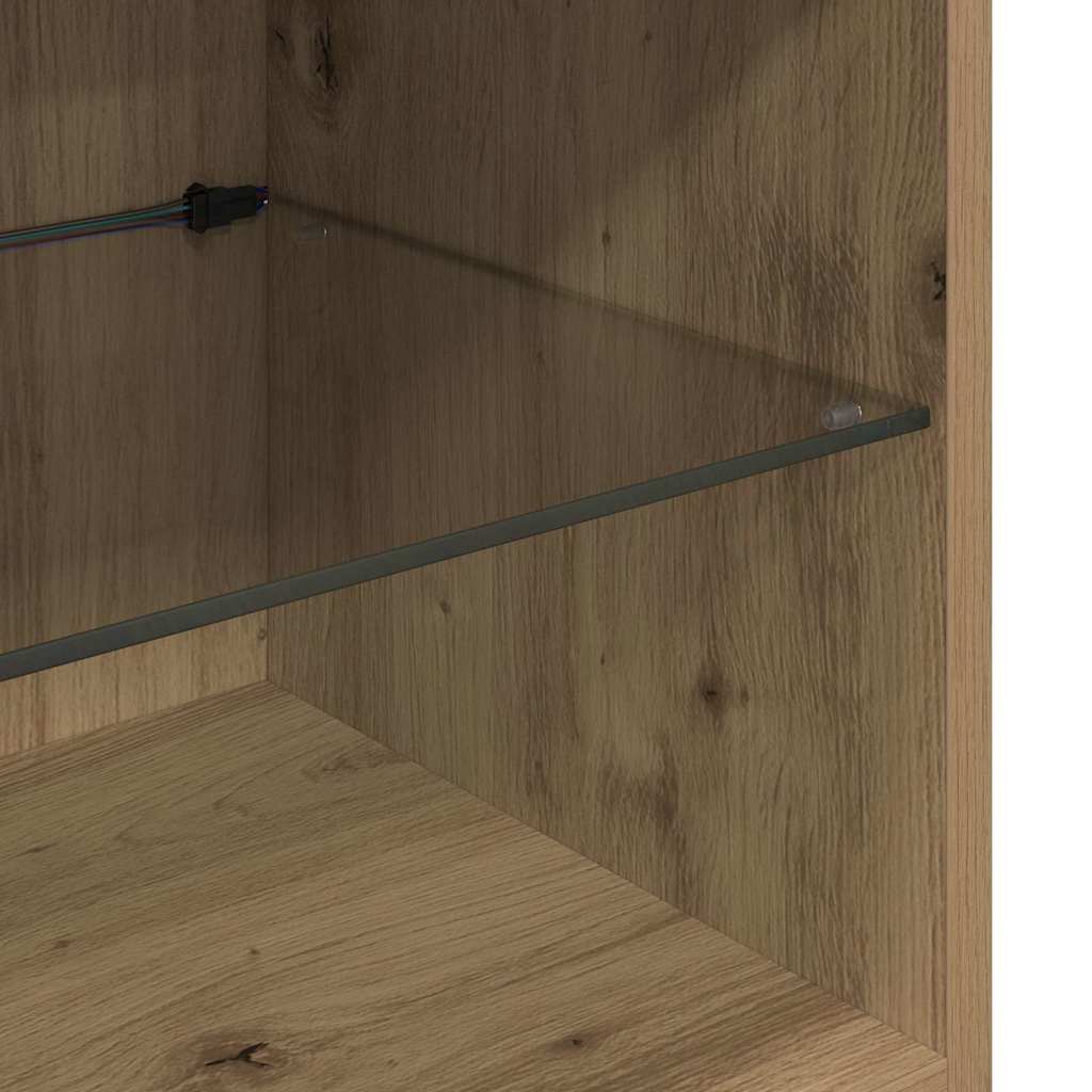 Zidni TV ormari Zidne 2 pcs Umjetnički hrast 40,5 x 30 x 90 cm