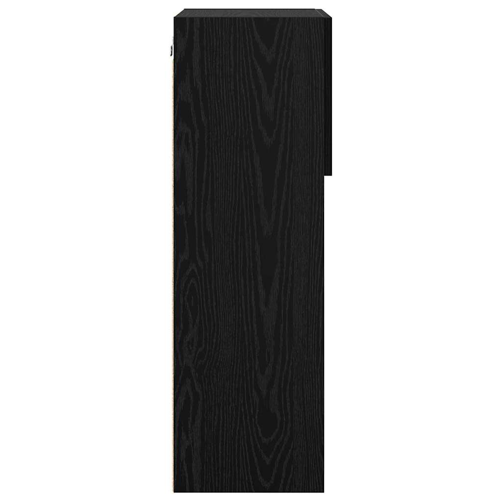 TV ormar za montažu na zid Zidne Crni hrast 40,5 x 30 x 90 cm