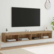 Set TV komoda Zidne 2 pcs Umjetnički hrast 100 x 30 x 30 cm
