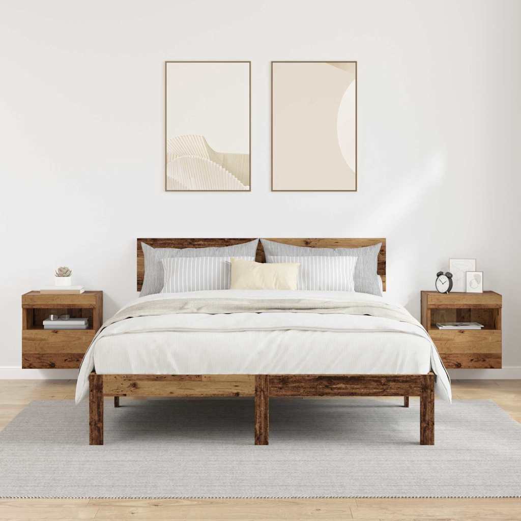 TV zidni ormari Zidne 2 pcs Staro drvo 40 x 30 x 40 cm