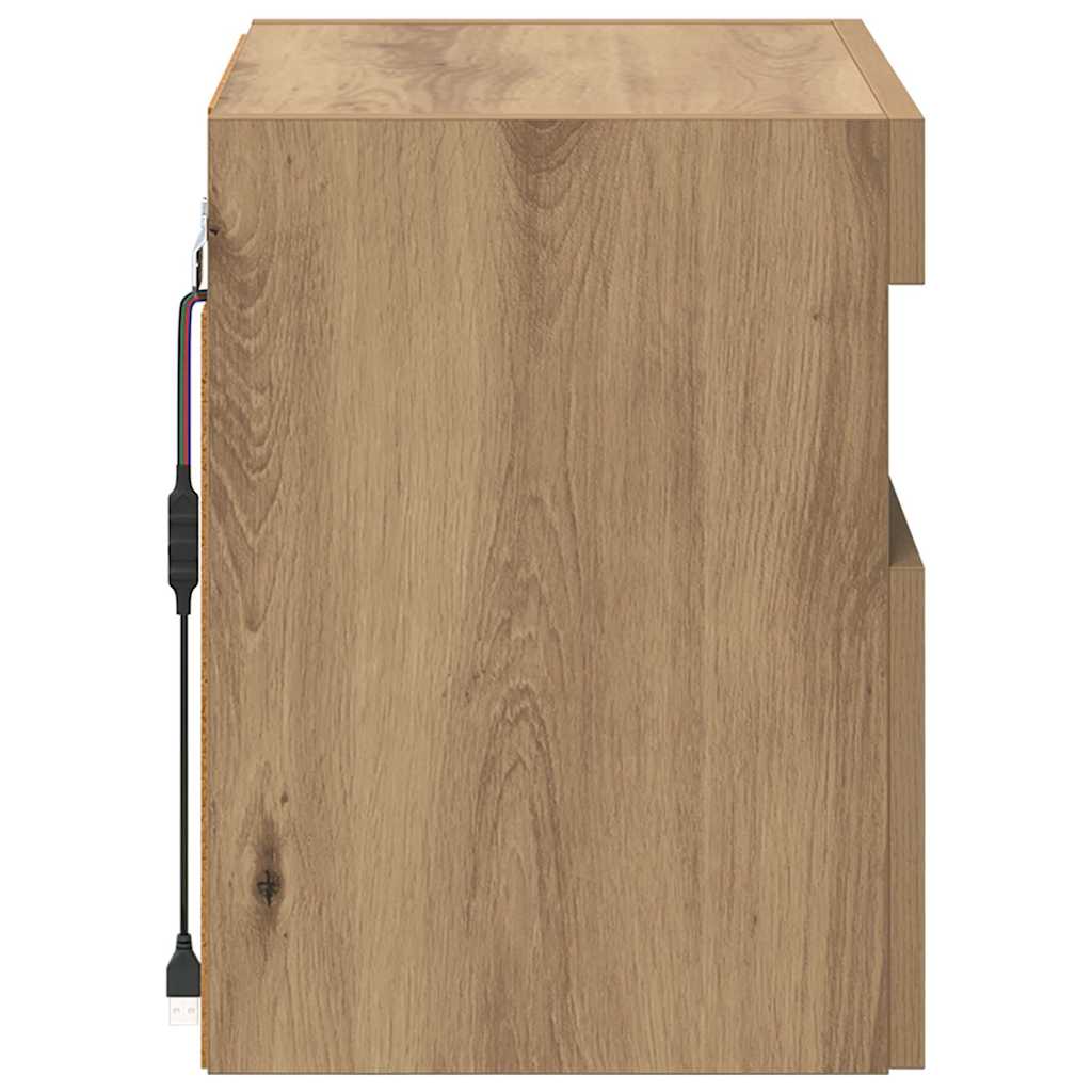 TV zidni ormari Zidne 2 pcs Umjetnički hrast 40 x 30 x 40 cm