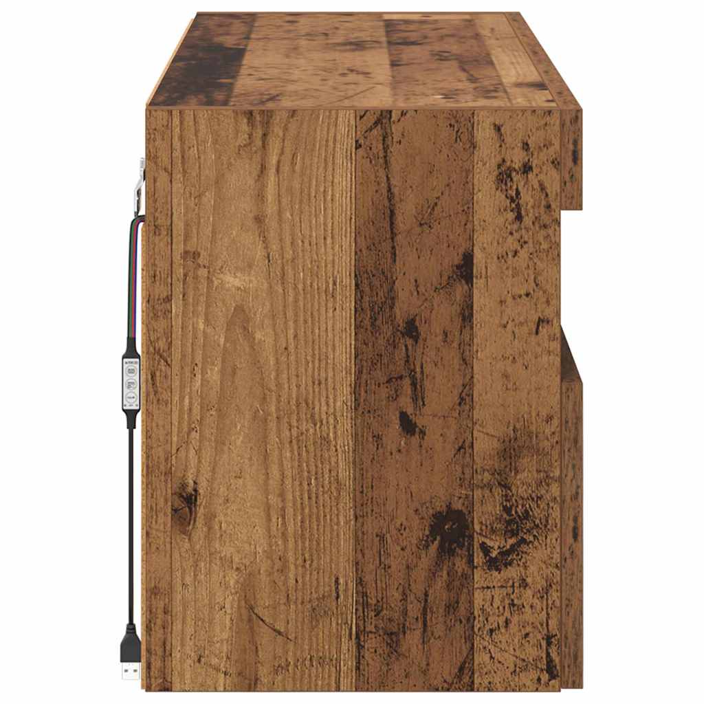 TV zidni ormar Staro drvo 80 x 30 x 40 cm Konstruirano drvo
