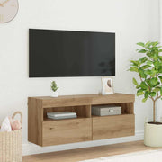 TV zidni ormar Zidne Umjetnički hrast 100 x 30 x 40 cm