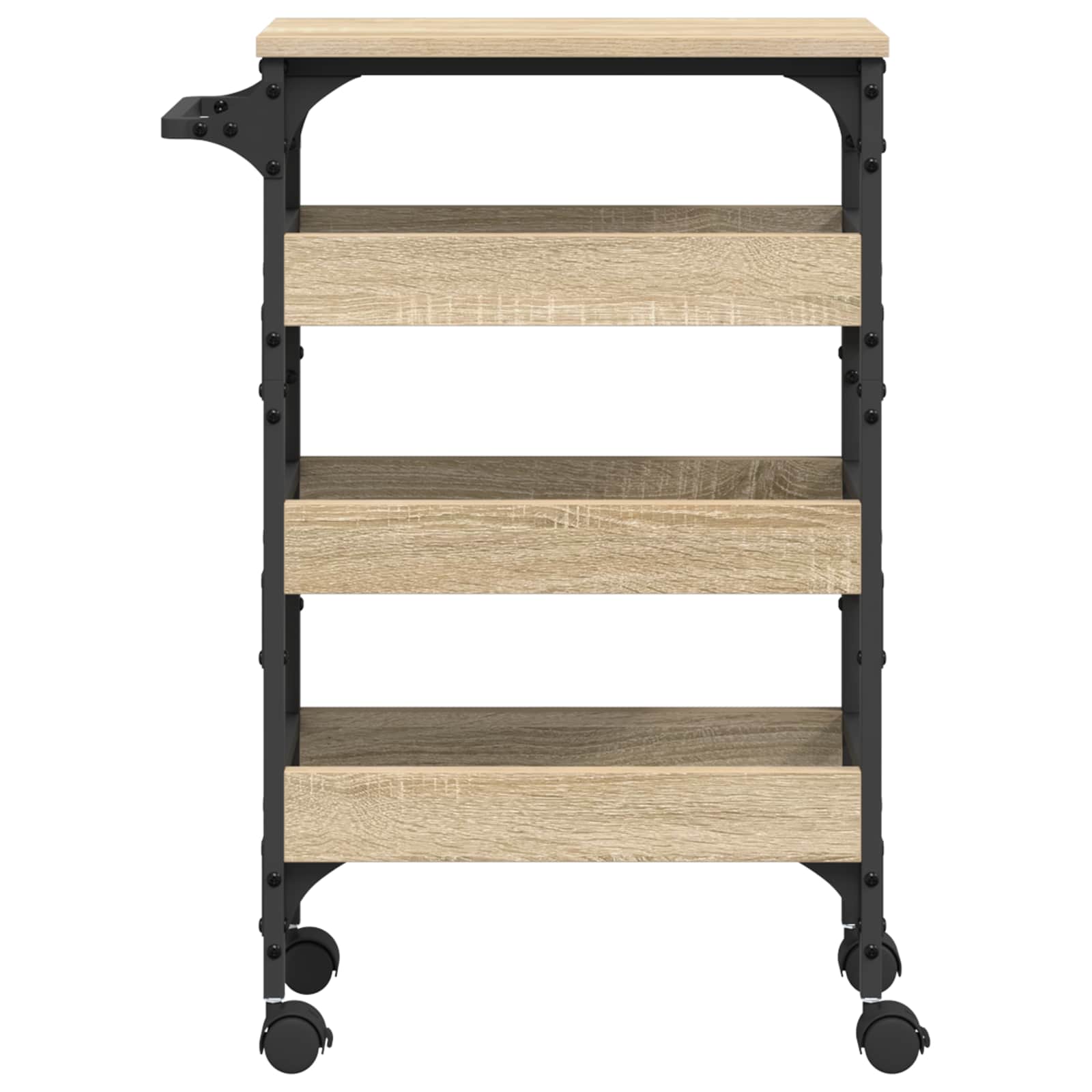 Kuhinjski kolica Sonoma hrast 53 x 20 x 76 cm Konstruirano drvo