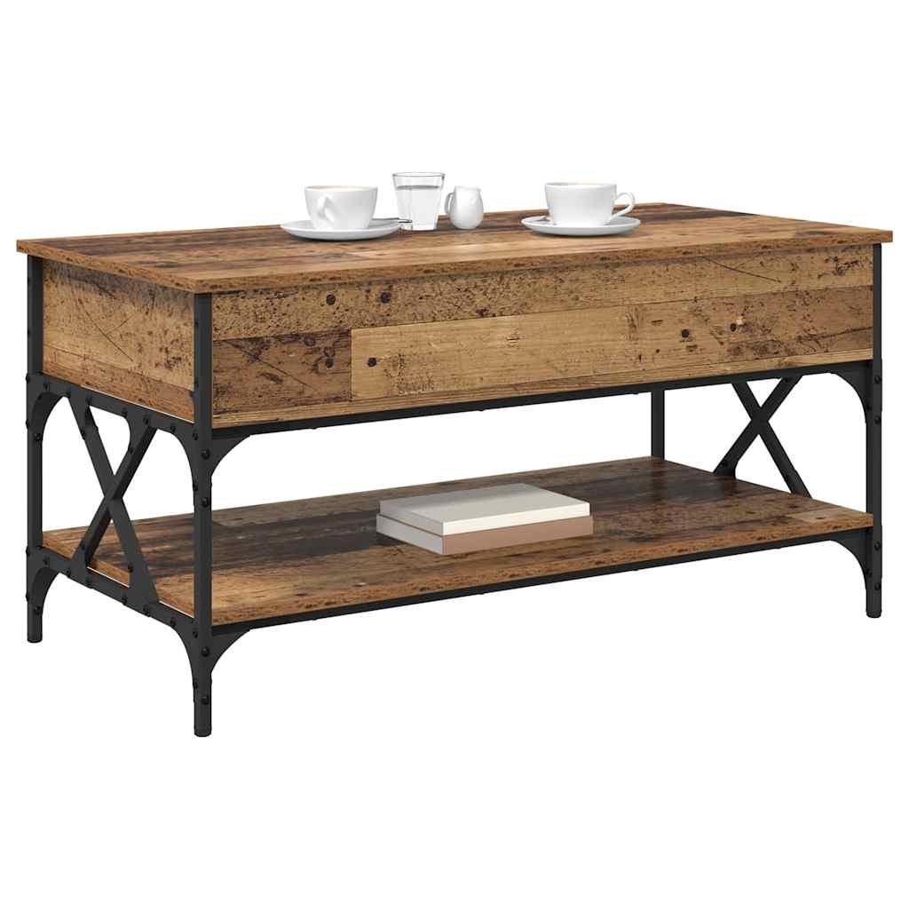 Kava Stol Staro drvo 100 x 50 x 50 cm Konstruirano drvo