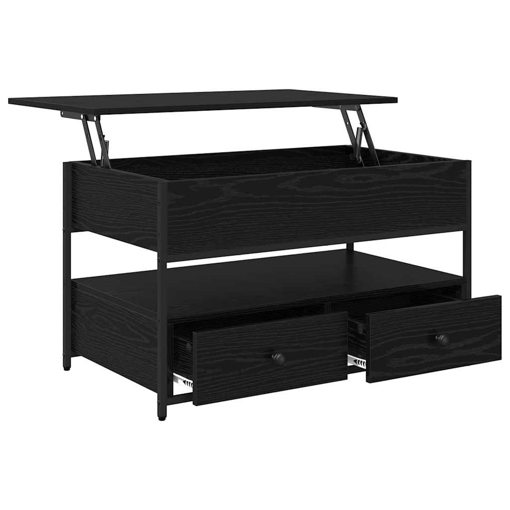 Kava Stol Crni hrast 85 x 50 x 50 cm Konstruirano drvo