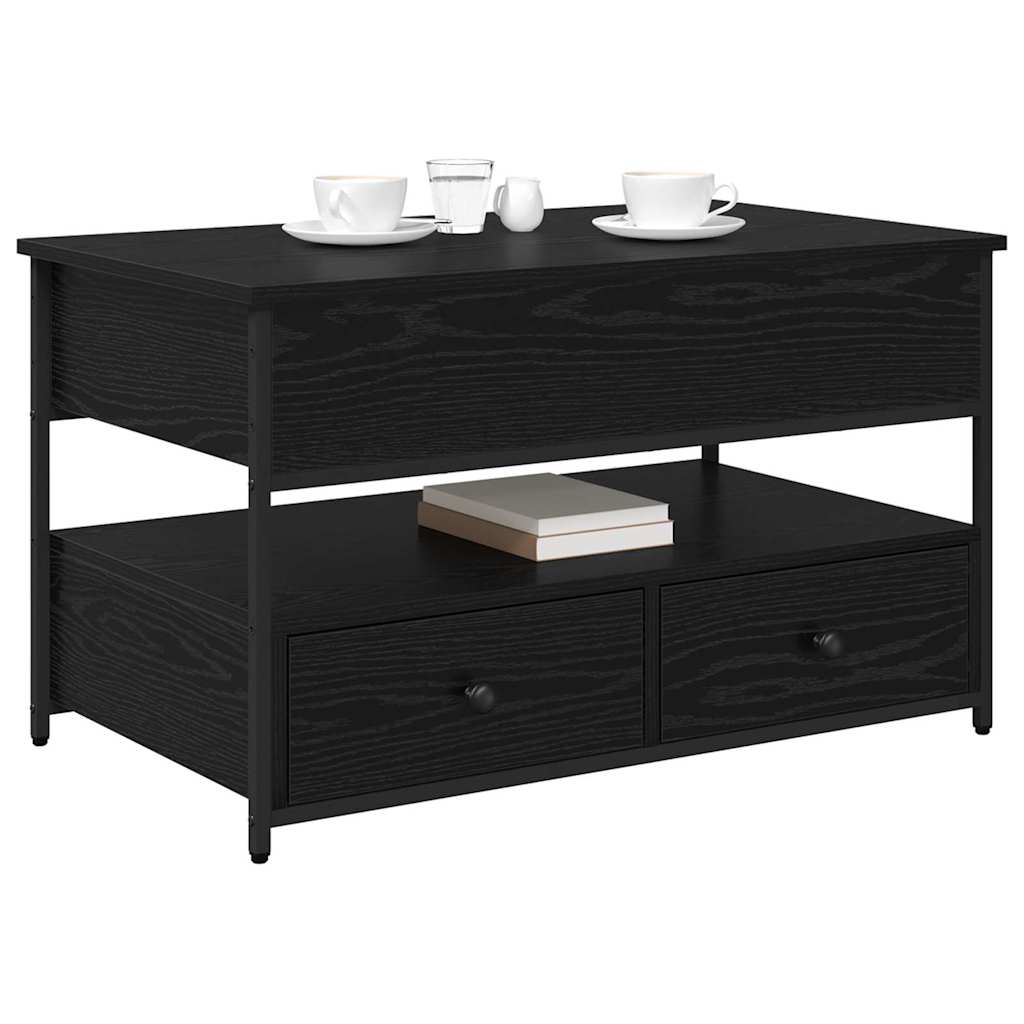 Kava Stol Crni hrast 85 x 50 x 50 cm Konstruirano drvo