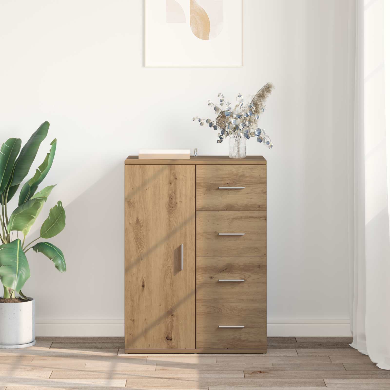 Kreveta Umjetnički hrast 59 x 39 x 80 cm Konstruirano drvo