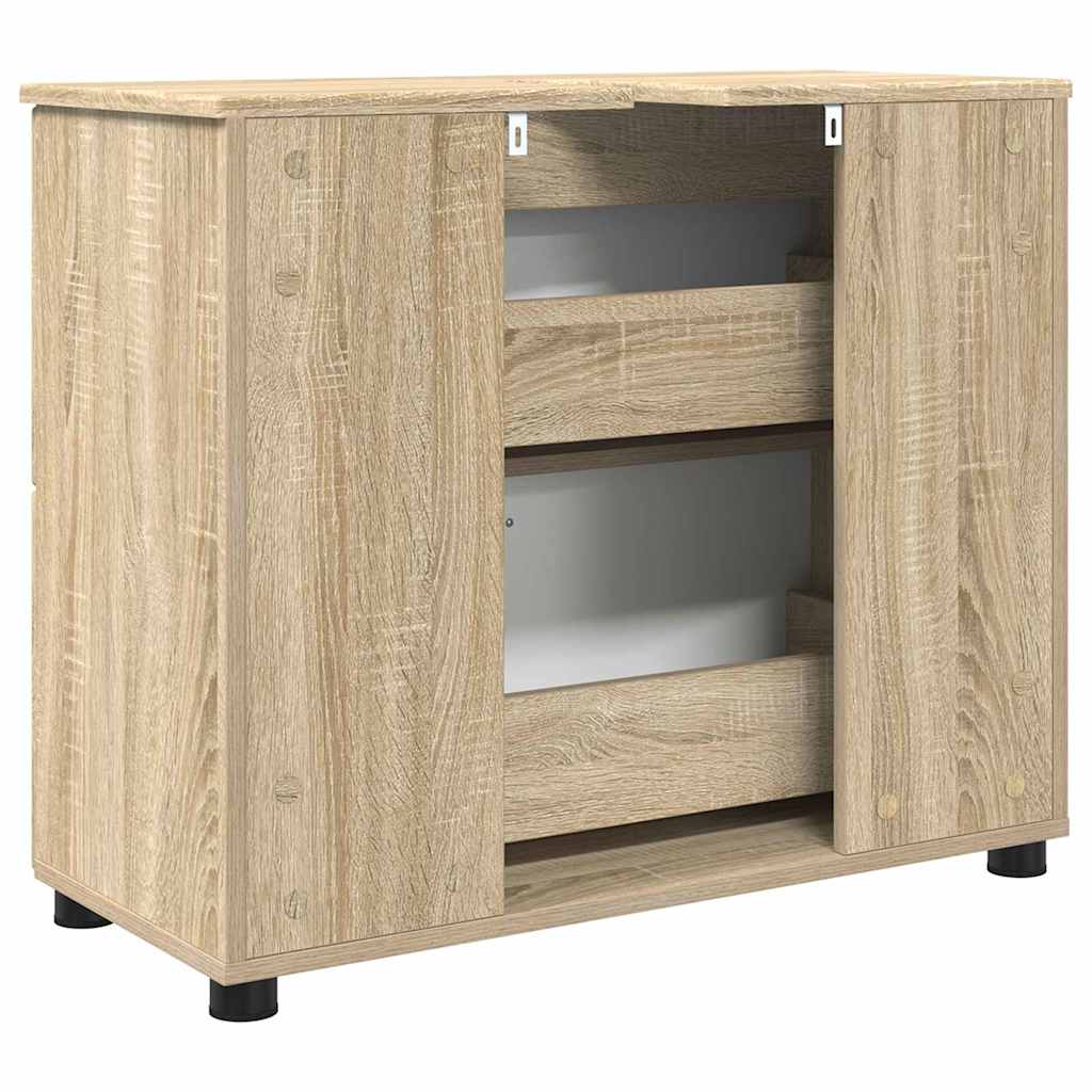 Kupaonski ormar s ladicama Sonoma hrast 76,5 x 35 x 64 cm