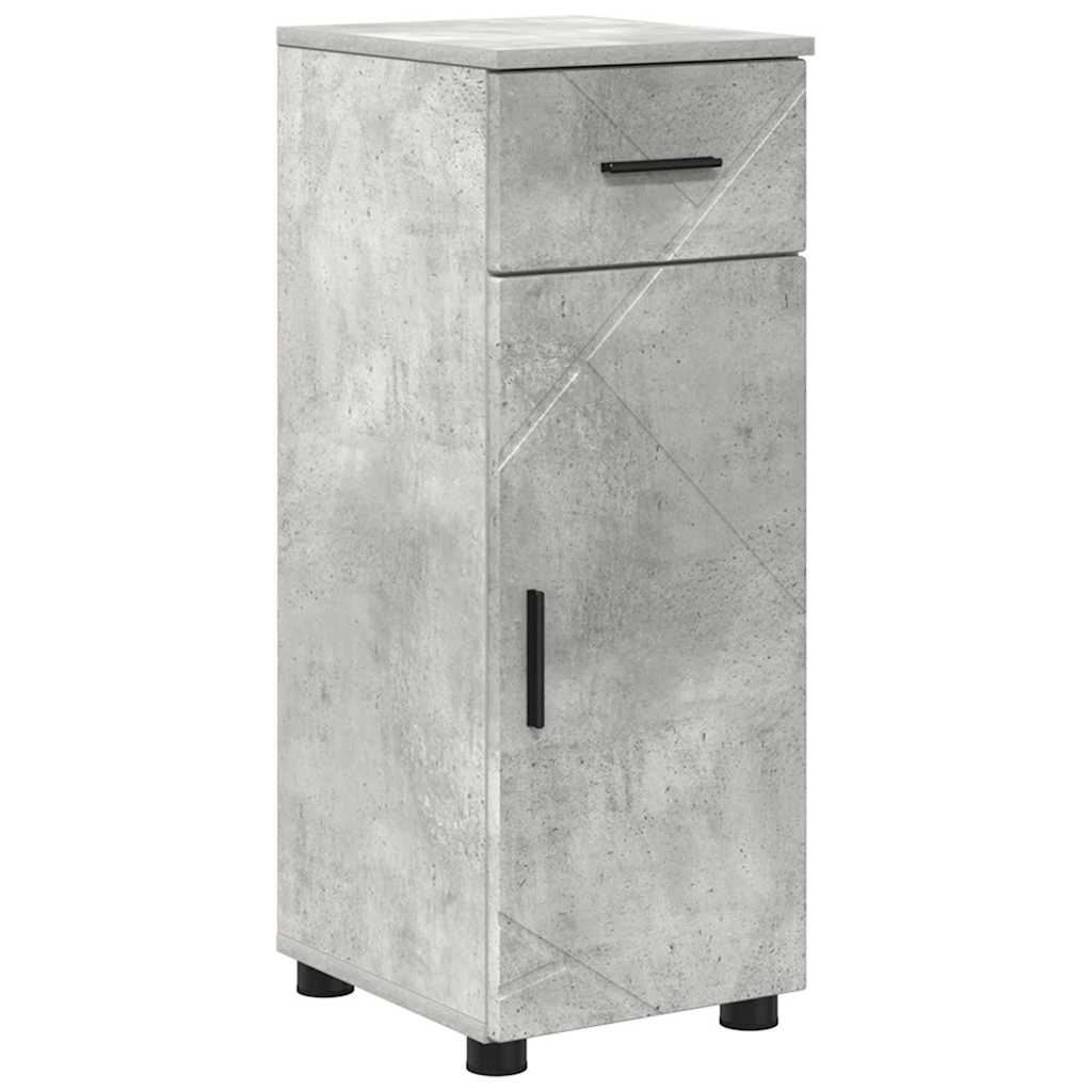 Kupaonski ormar s ladicama Betonski sivi 30 x 35 x 80 cm