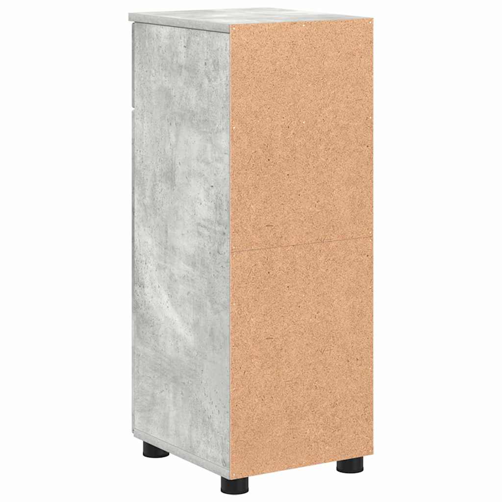 Kupaonski ormar s ladicama Betonski sivi 30 x 35 x 80 cm