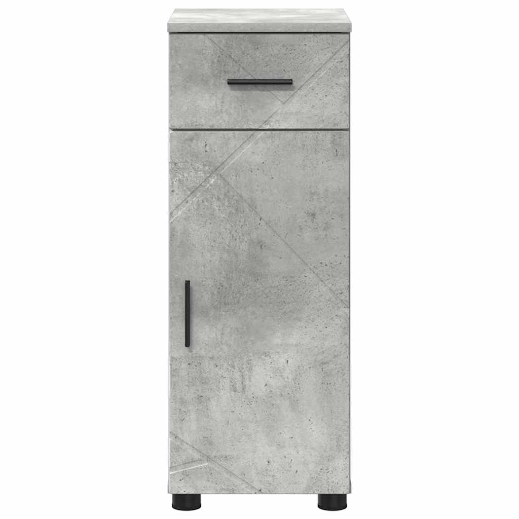 Kupaonski ormar s ladicama Betonski sivi 30 x 35 x 80 cm