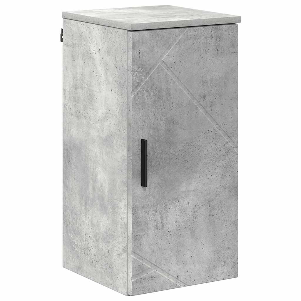Kupaonski ormar Zidne s vratima Betonski sivi 30 x 31,5 x 61 cm