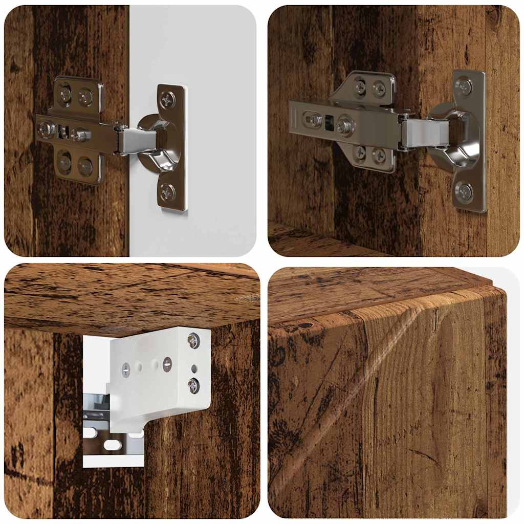 Ogledalo ormar Staro drvo 59 x 17 x 55 cm Konstruirano drvo
