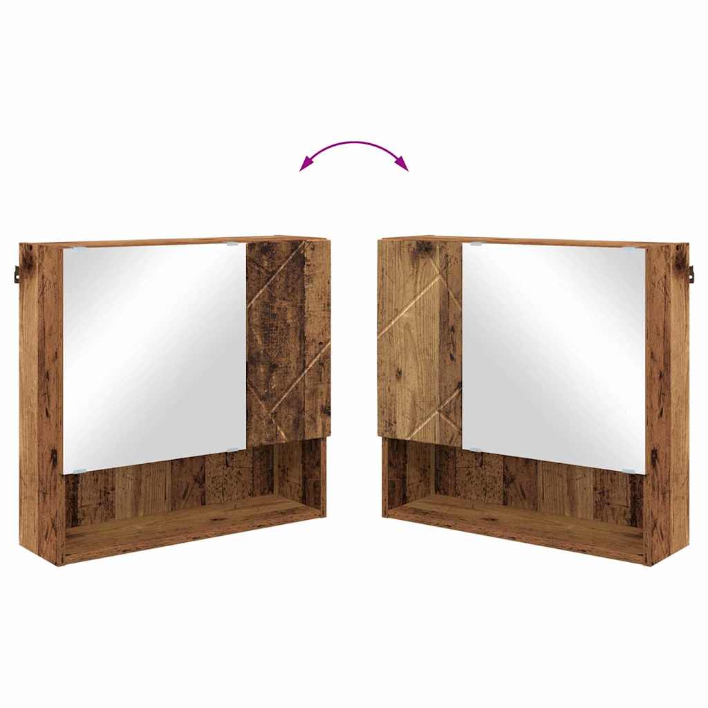 Ogledalo ormar Staro drvo 59 x 17 x 55 cm Konstruirano drvo