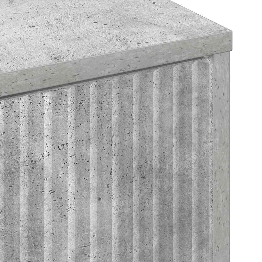 Kupaonski ormar Zidne s vratima Betonski sivi 39 x 23,5 x 65 cm