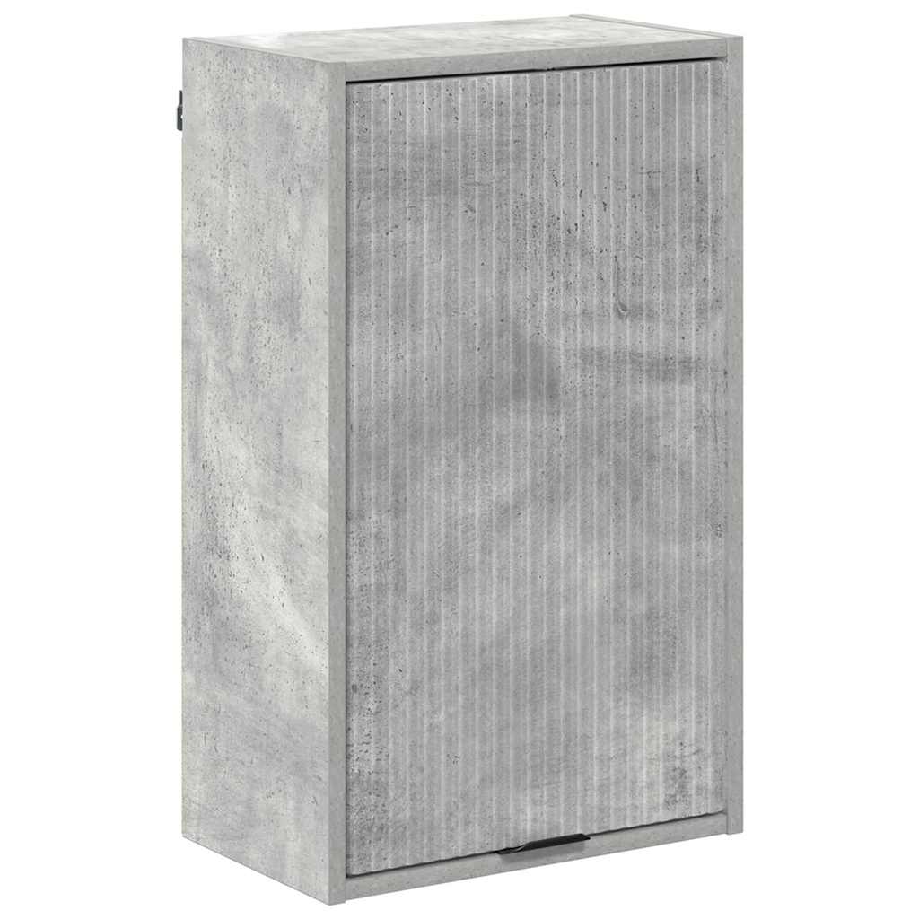 Kupaonski ormar Zidne s vratima Betonski sivi 39 x 23,5 x 65 cm
