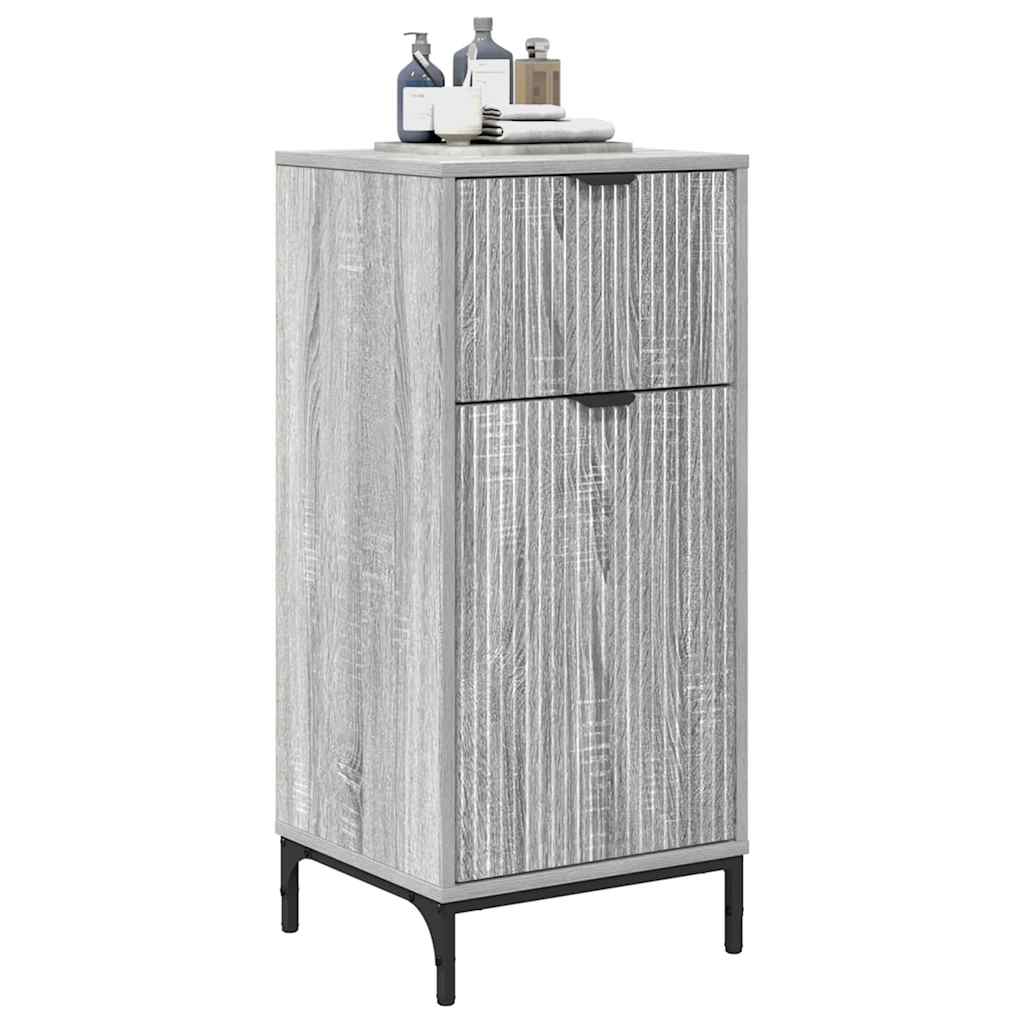 Kupaonski ormar s ladicama Siva Sonoma 39,5 x 36 x 88 cm