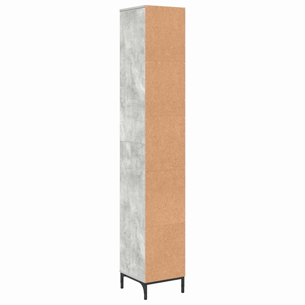 Kupaonski ormar s ladicama Betonski sivi 31,5 x 33 x 190 cm