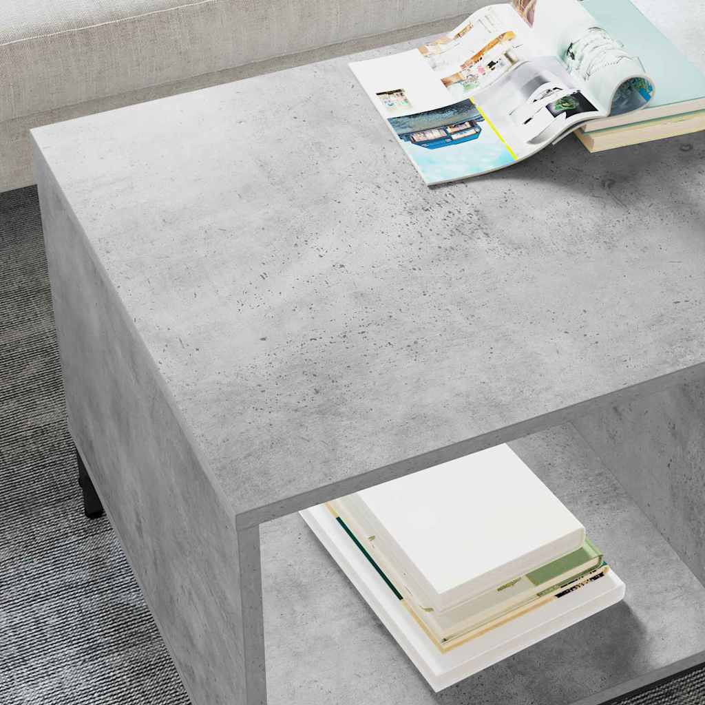 Kava Stol Betonski sivi 90 x 49 x 46 cm Konstruirano drvo