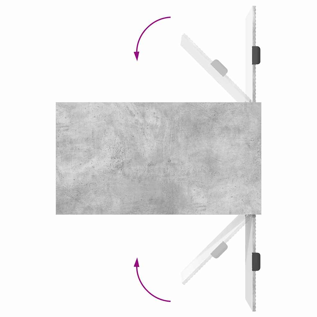 Kava Stol Betonski sivi 90 x 49 x 46 cm Konstruirano drvo
